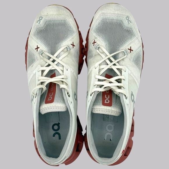 ON Running Cloud X 3 Men's Size 10 Ice Auburn Comfortable Athletic Running Shoes - Picture 6 of 8